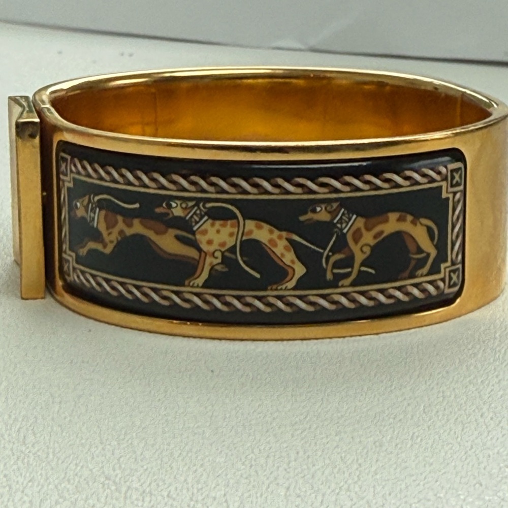 Hermes enamel bracelet